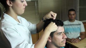 Amostras de cabelo